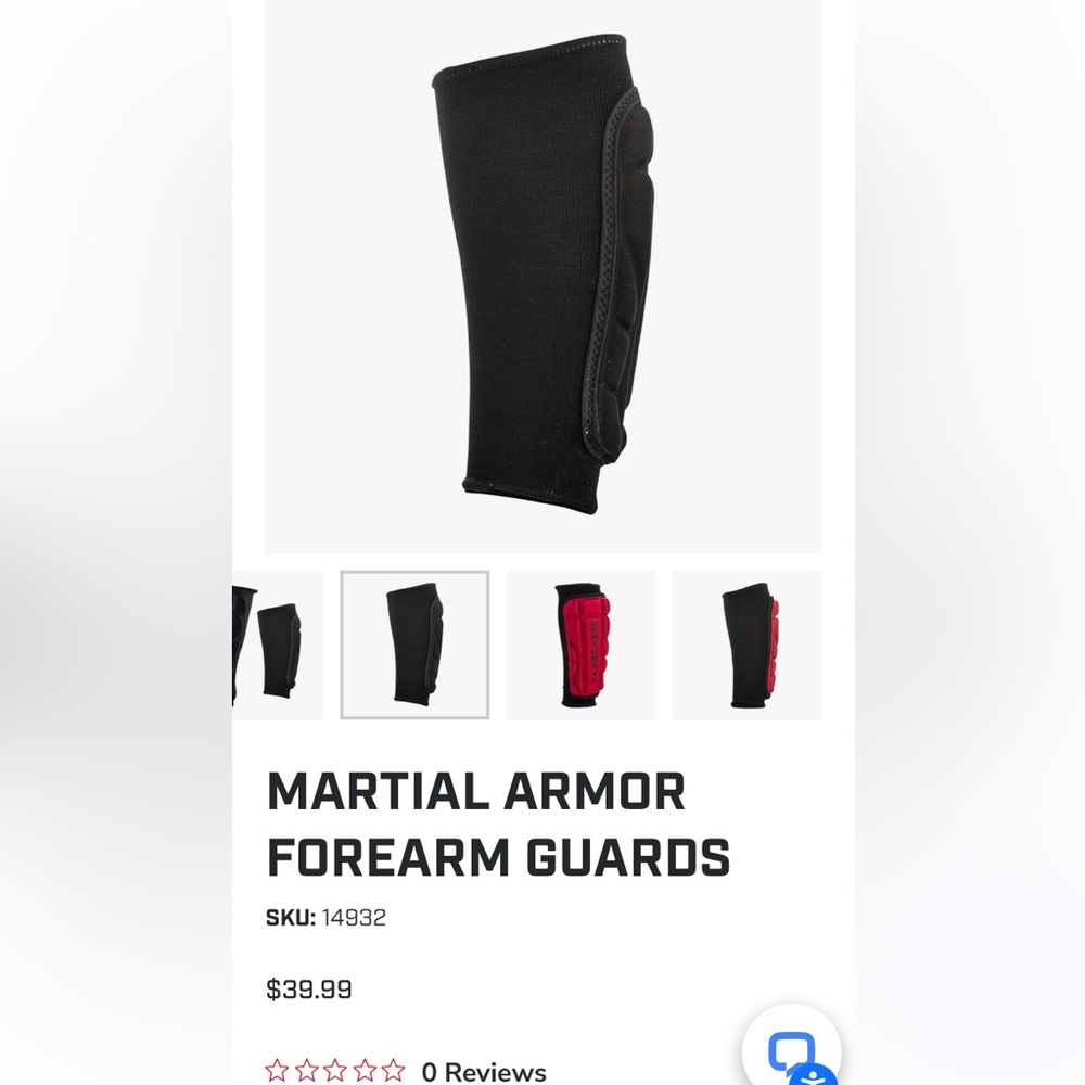 Century Martial Armor forearm guards for karate and martial arts